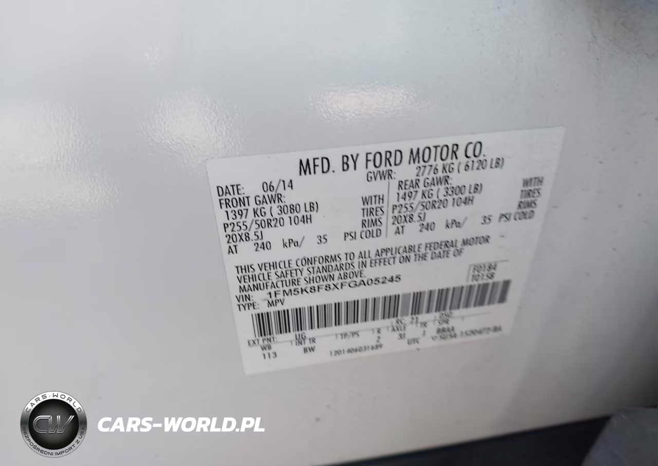 2015 Ford Explorer Limited VIN:1FM5K8F8XFGA05245 - 9