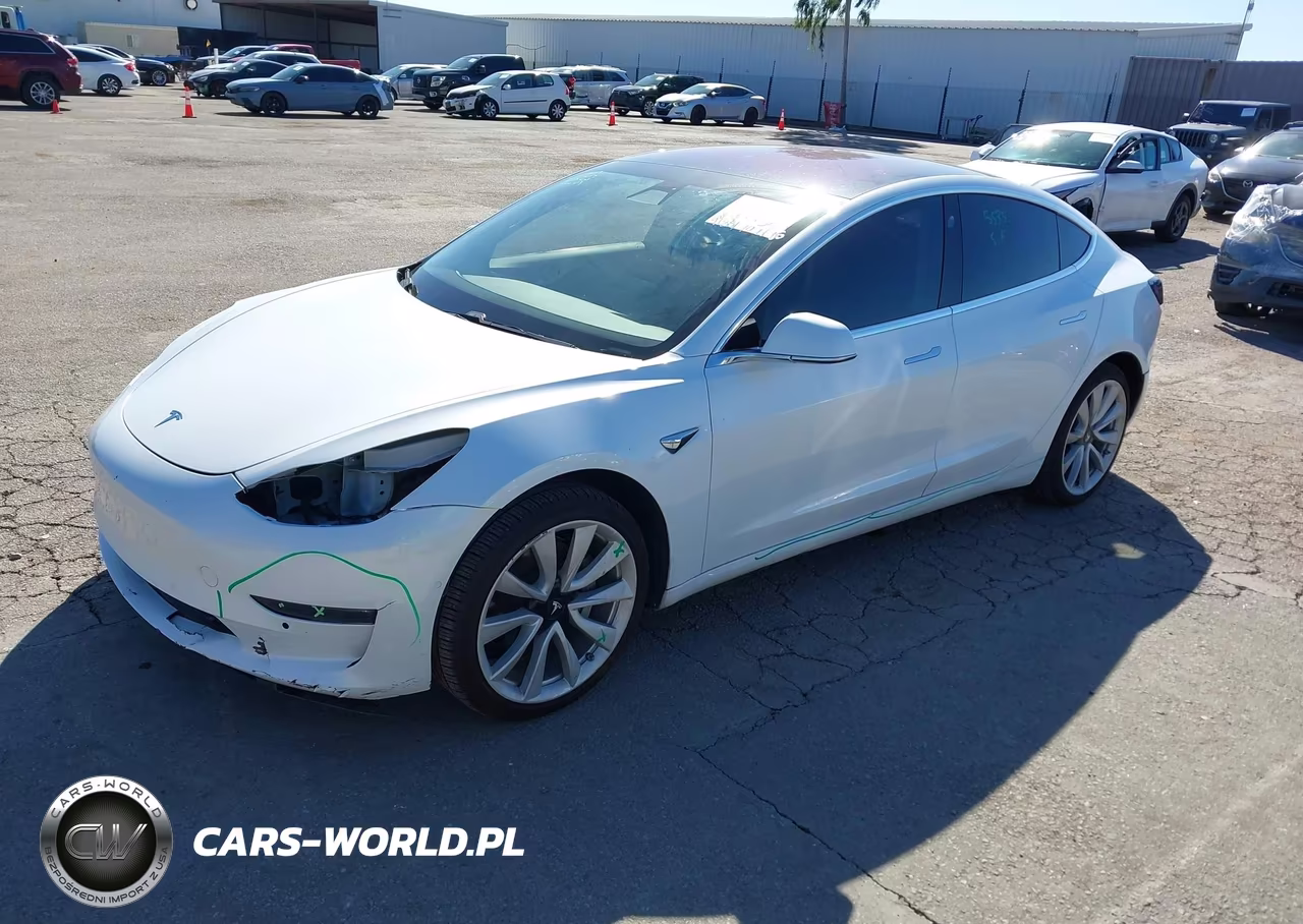 2018 Tesla Model 3 Long Range-Mid Range VIN:5YJ3E1EA3JF025189 - 2