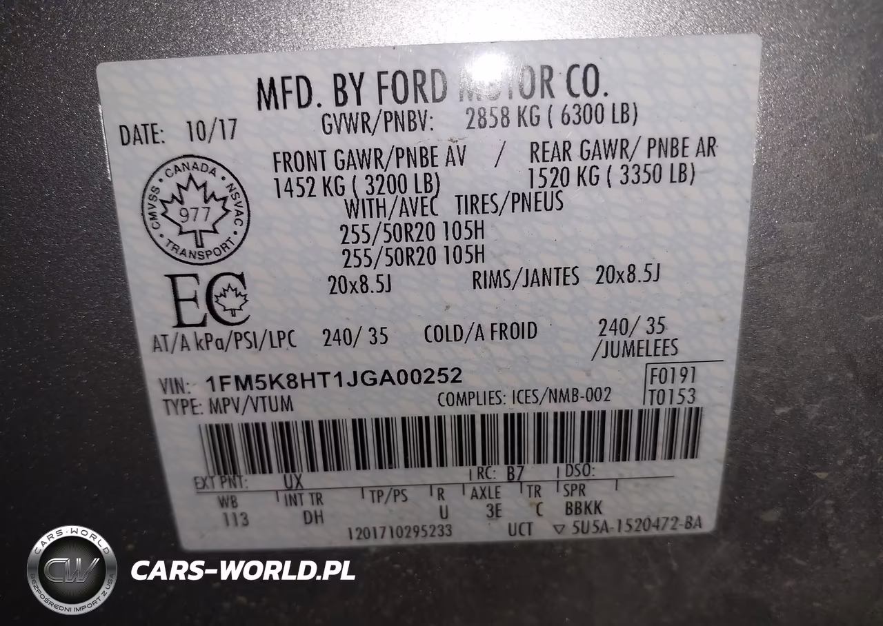 2018 Ford Explorer Platinum VIN:1FM5K8HT1JGA00252 - 9