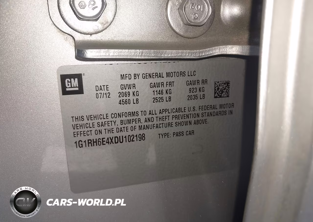 2013 Chevrolet Volt VIN:1G1RH6E4XDU102198 - 9