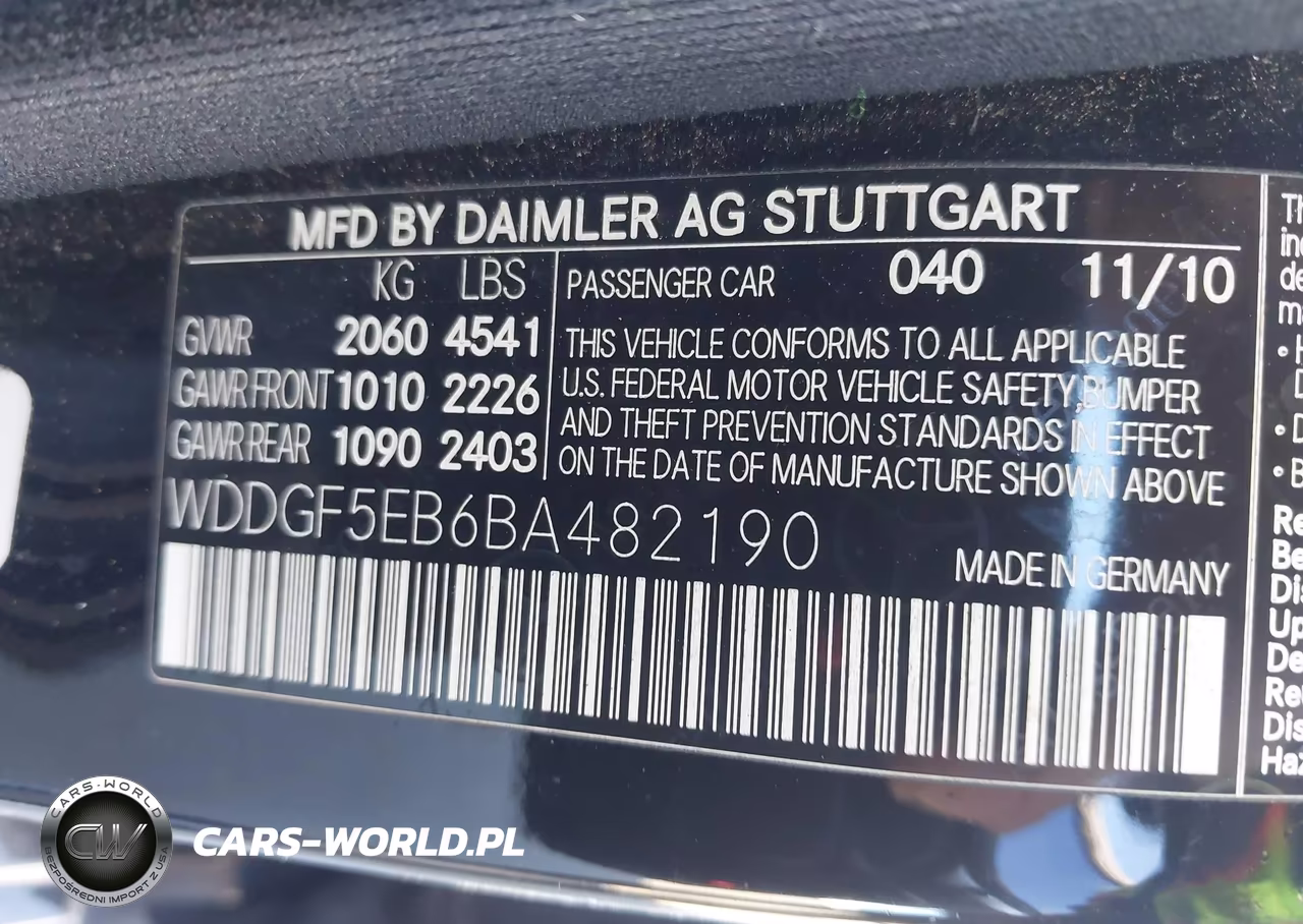 2011 Mercedes-Benz C 300 Luxury-Sport VIN:WDDGF5EB6BA482190 - 9