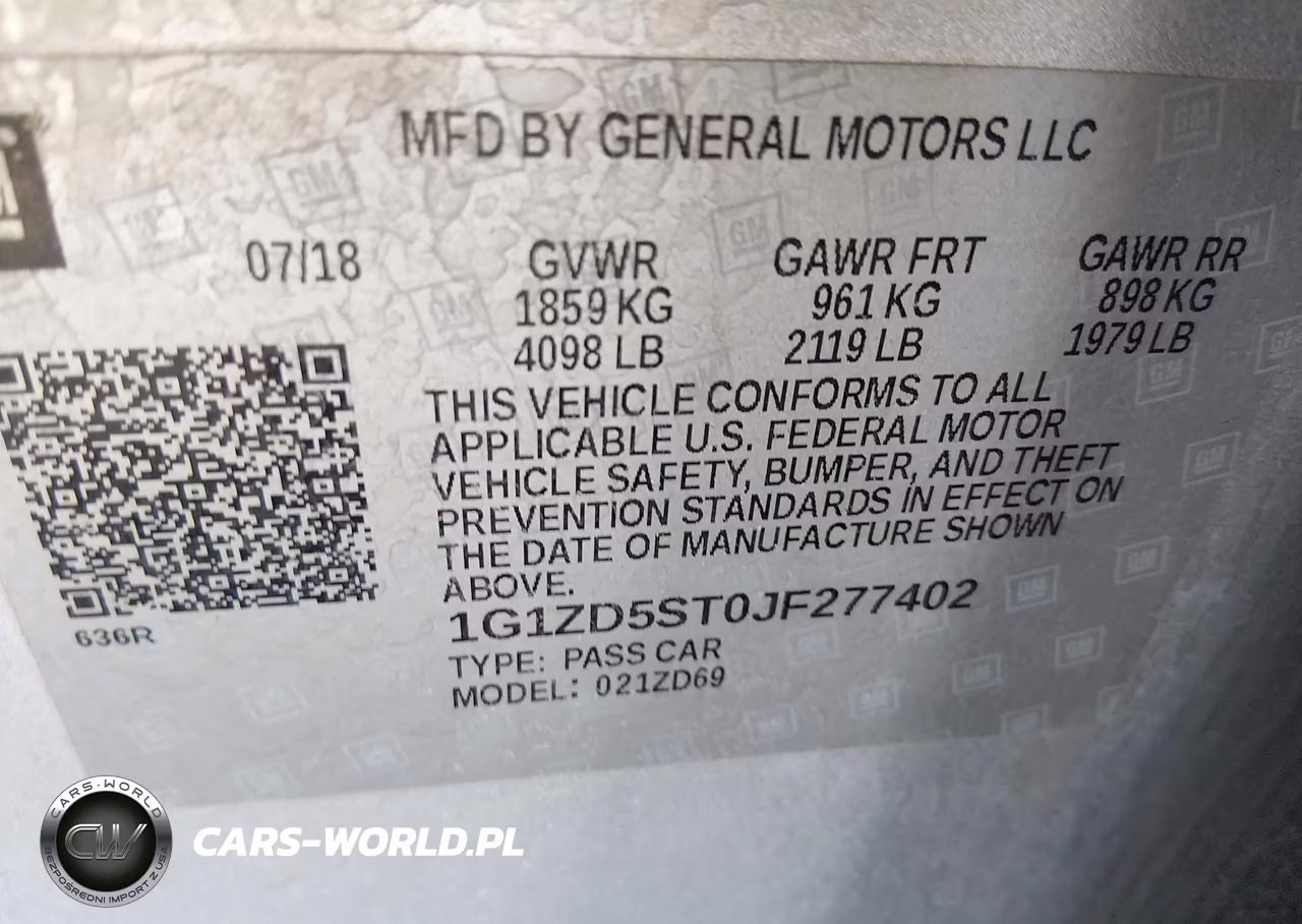 2018 Chevrolet Malibu Lt VIN:1G1ZD5ST0JF277402 - 9