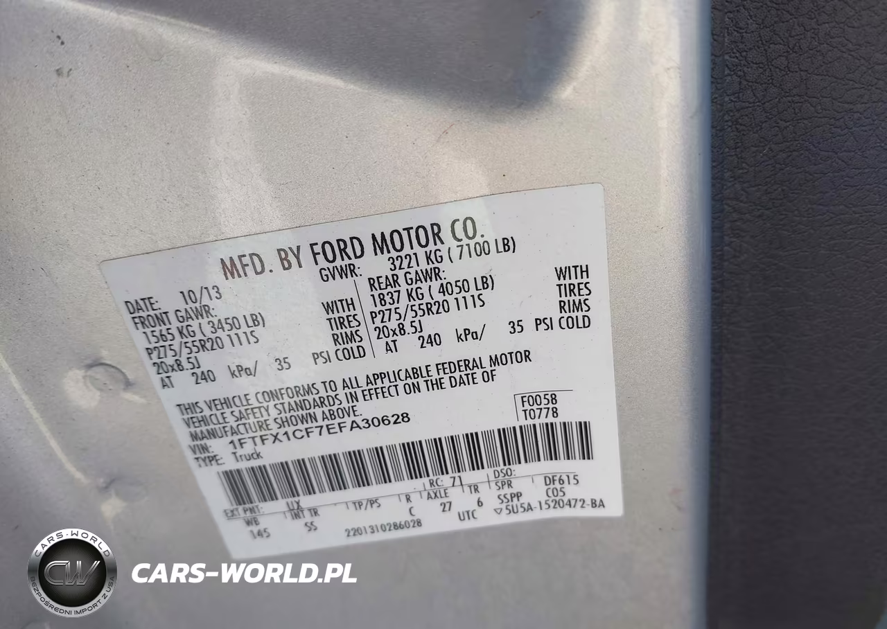 2014 Ford F-150 Stx VIN:1FTFX1CF7EFA30628 - 9