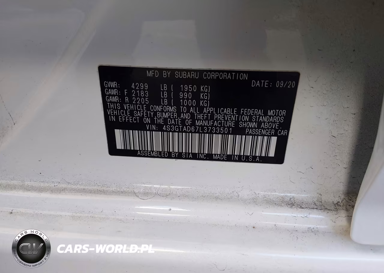 2020 Subaru Impreza Premium 5-Door VIN:4S3GTAD67L3733501 - 9