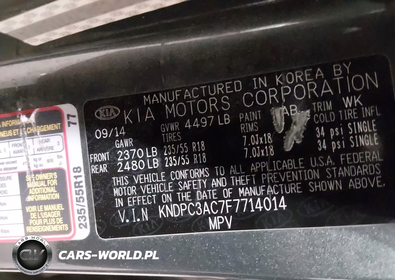 2015 Kia Sportage Ex VIN:KNDPC3AC7F7714014 - 9