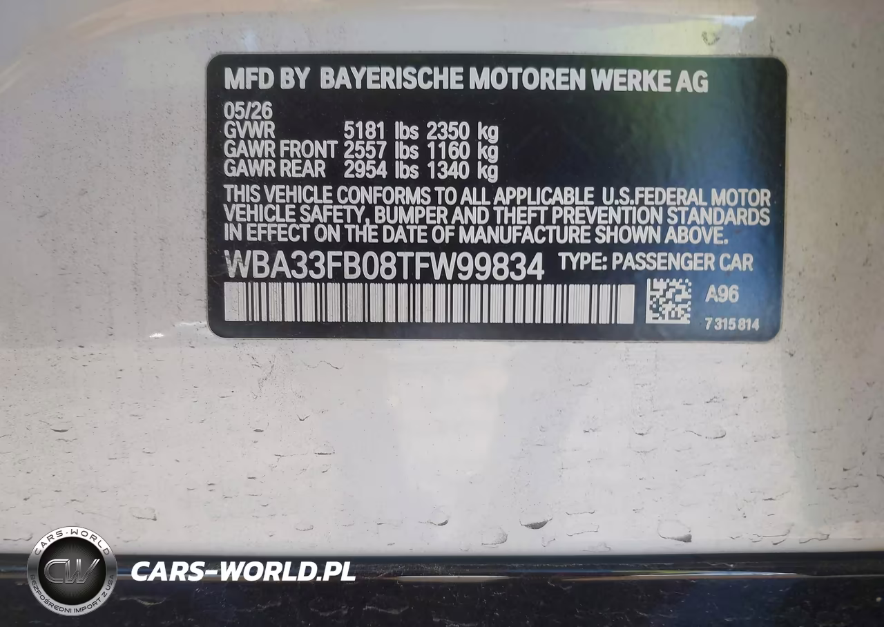 2026 BMW 430I Gran Coupe xDrive VIN:WBA33FB08TFW99834 - 9