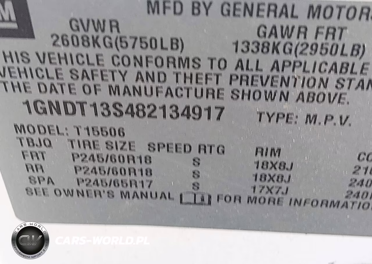 2008 Chevrolet Trailblazer Lt VIN:1GNDT13S482134917 - 9