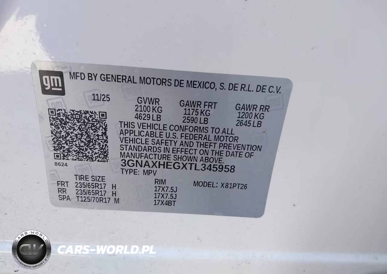 2026 Chevrolet Equinox Fwd Lt VIN:3GNAXHEGXTL345958 - 9