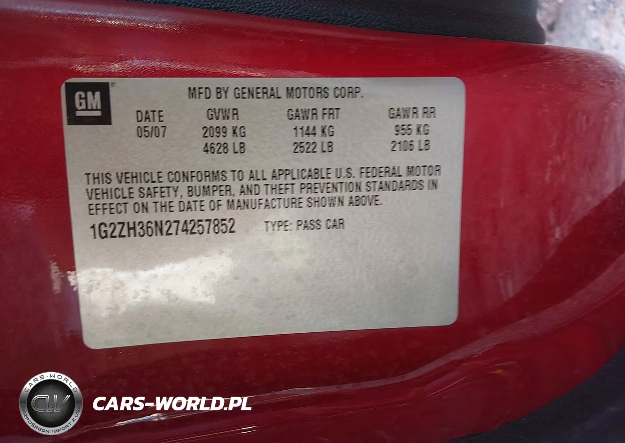 2007 Pontiac G6 Gt VIN:1G2ZH36N274257852 - 9