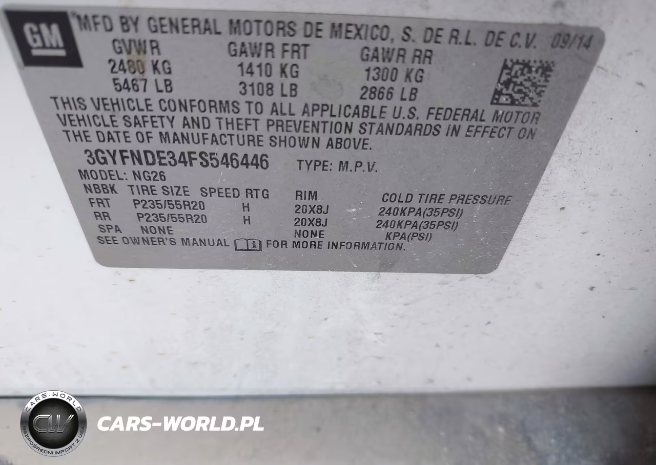 2015 Cadillac Srx Premium Collection VIN:3GYFNDE34FS546446 - 9