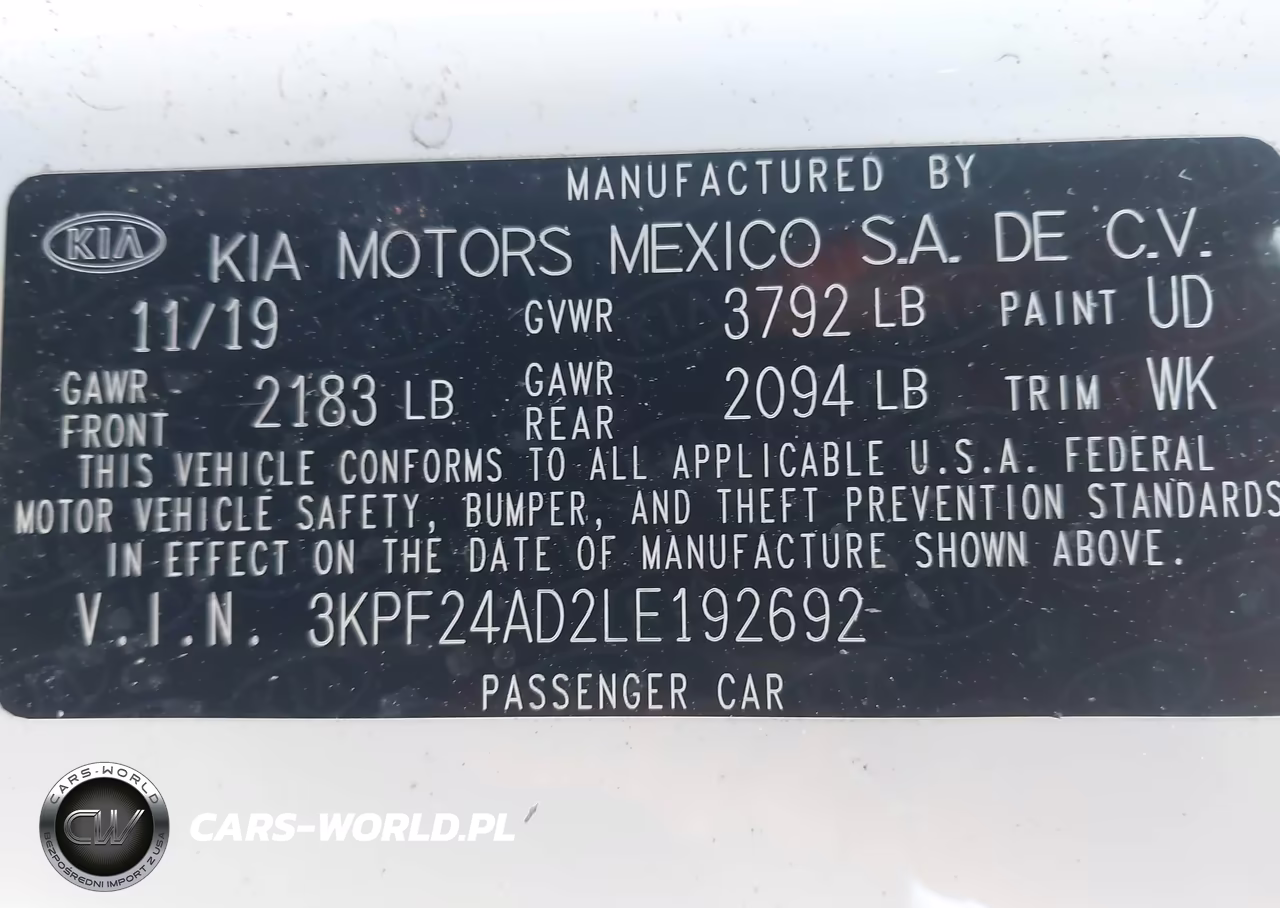2020 Kia Forte Lxs VIN:3KPF24AD2LE192692 - 9