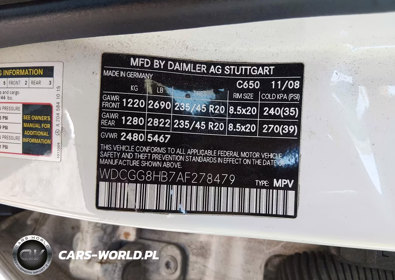 2010 Mercedes-Benz Glk 350 4Matic VIN:WDCGG8HB7AF278479 - 9