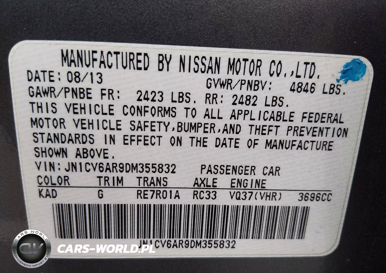 2013 Infiniti G37X VIN:JN1CV6AR9DM355832 - 9