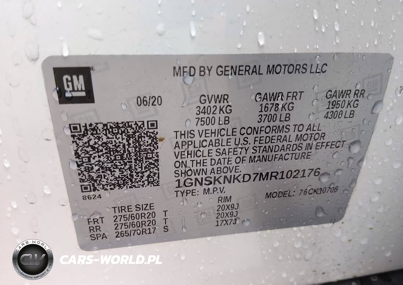 2021 Chevrolet Tahoe 4Wd Lt VIN:1GNSKNKD7MR102176 - 9