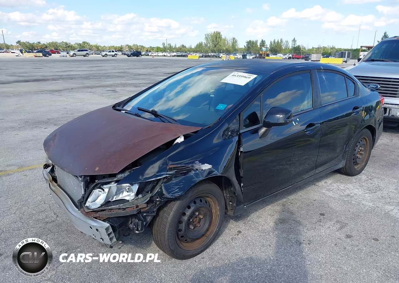 2012 Honda Civic Lx VIN:19XFB2F53CE024761 - 2