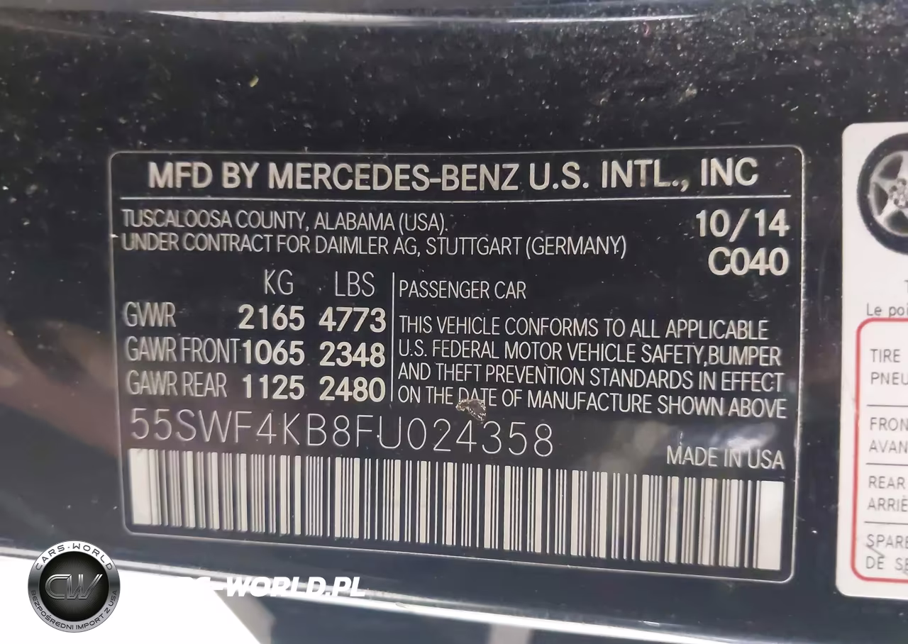 2015 Mercedes-Benz C 300 4Matic VIN:55SWF4KB8FU024358 - 9