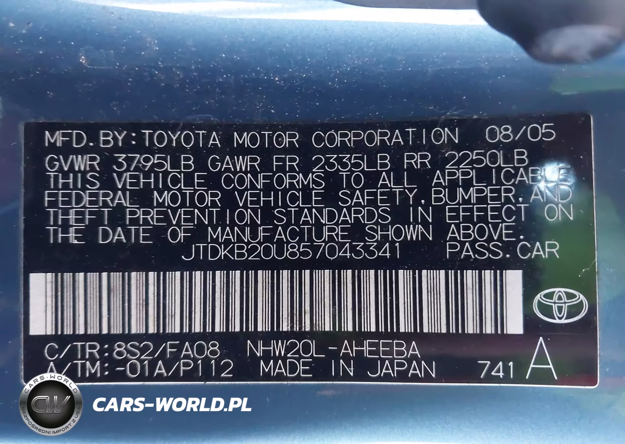 2005 Toyota Prius VIN:JTDKB20U857043341 - 9