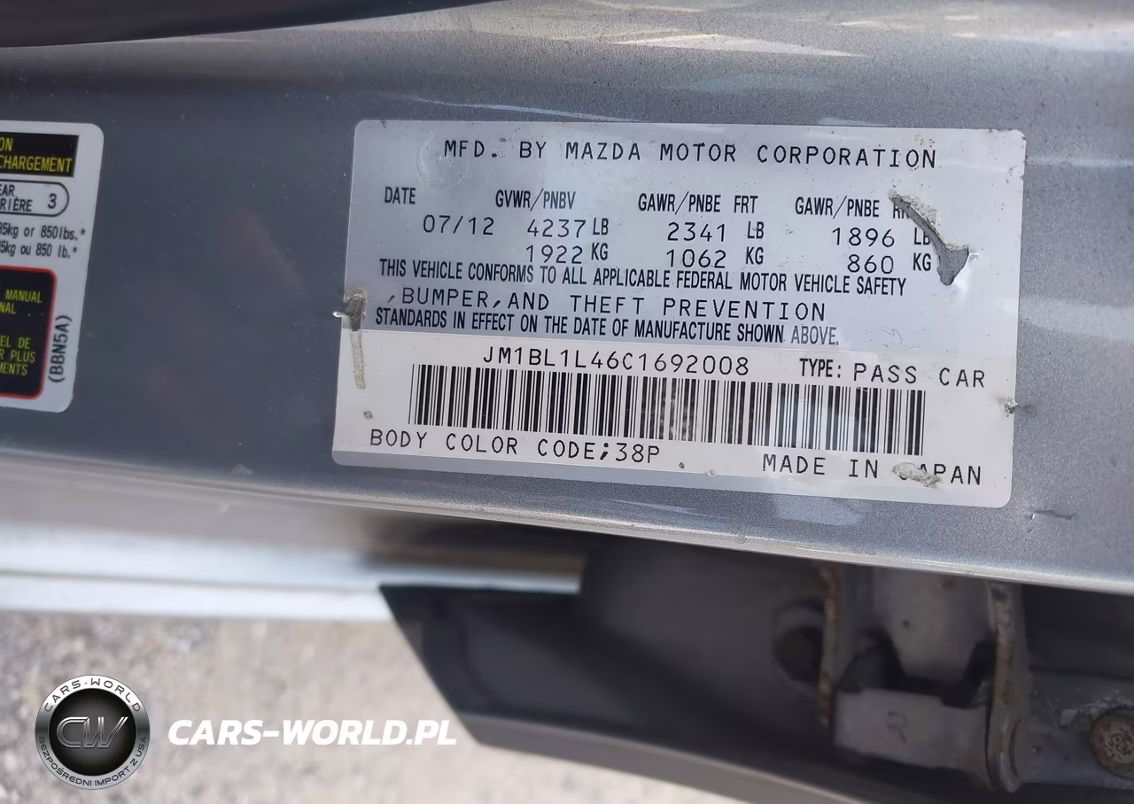 2012 Mazda Mazdaspeed3 Touring VIN:JM1BL1L46C1692008 - 9