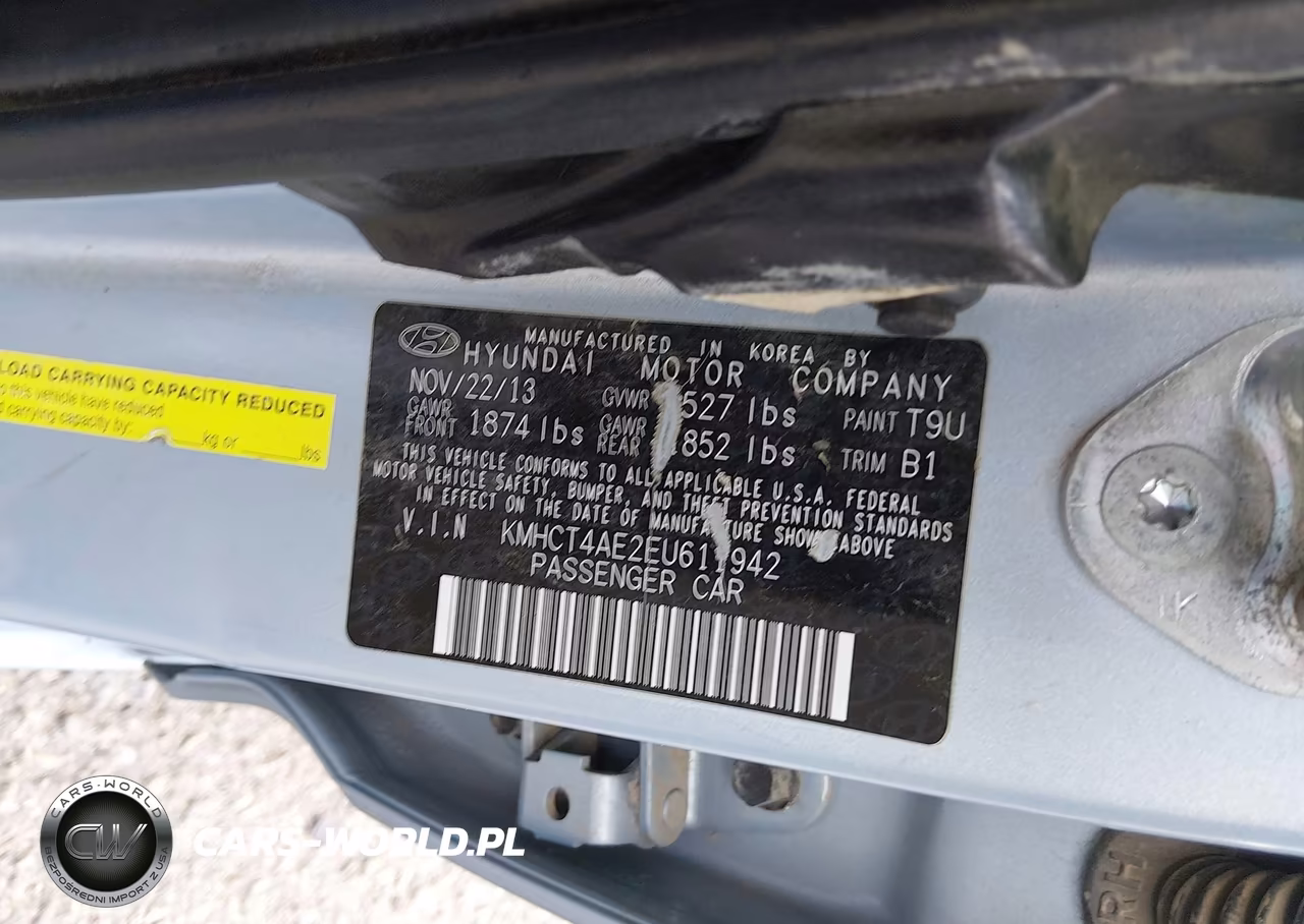 2014 Hyundai Accent Gls VIN:KMHCT4AE2EU611942 - 9