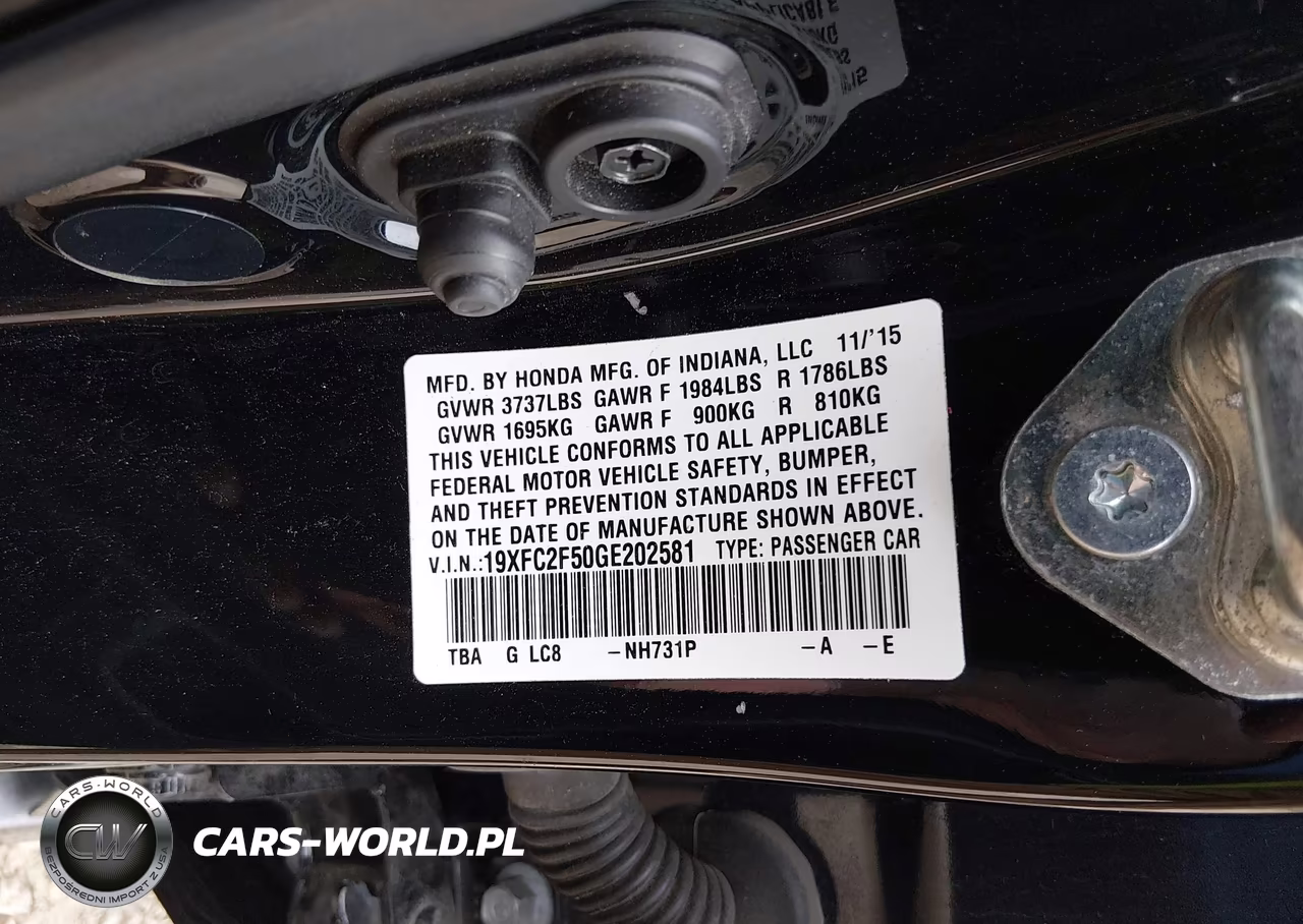 2016 Honda Civic Lx VIN:19XFC2F50GE202581 - 9