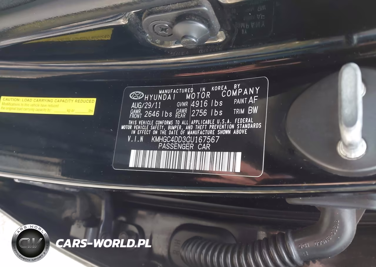 2012 Hyundai Genesis 3.8 VIN:KMHGC4DD3CU167567 - 9