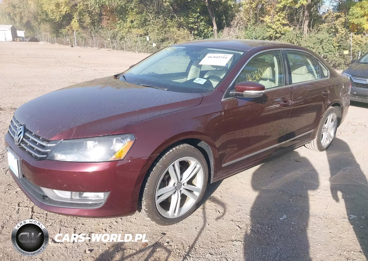 2014 Volkswagen Passat 2.0L Tdi Se VIN:1VWBN7A36EC007842 - 2