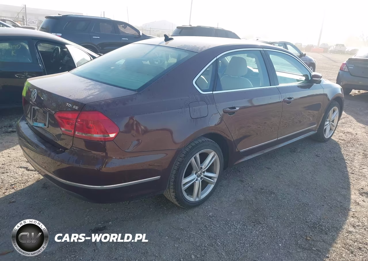 2014 Volkswagen Passat 2.0L Tdi Se VIN:1VWBN7A36EC007842 - 4