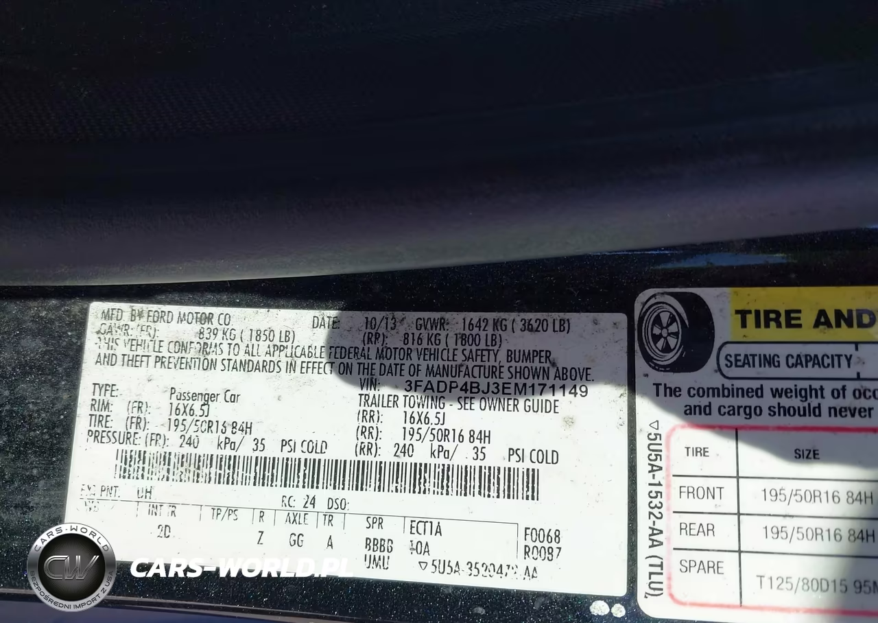 2014 Ford Fiesta Se VIN:3FADP4BJ3EM171149 - 9
