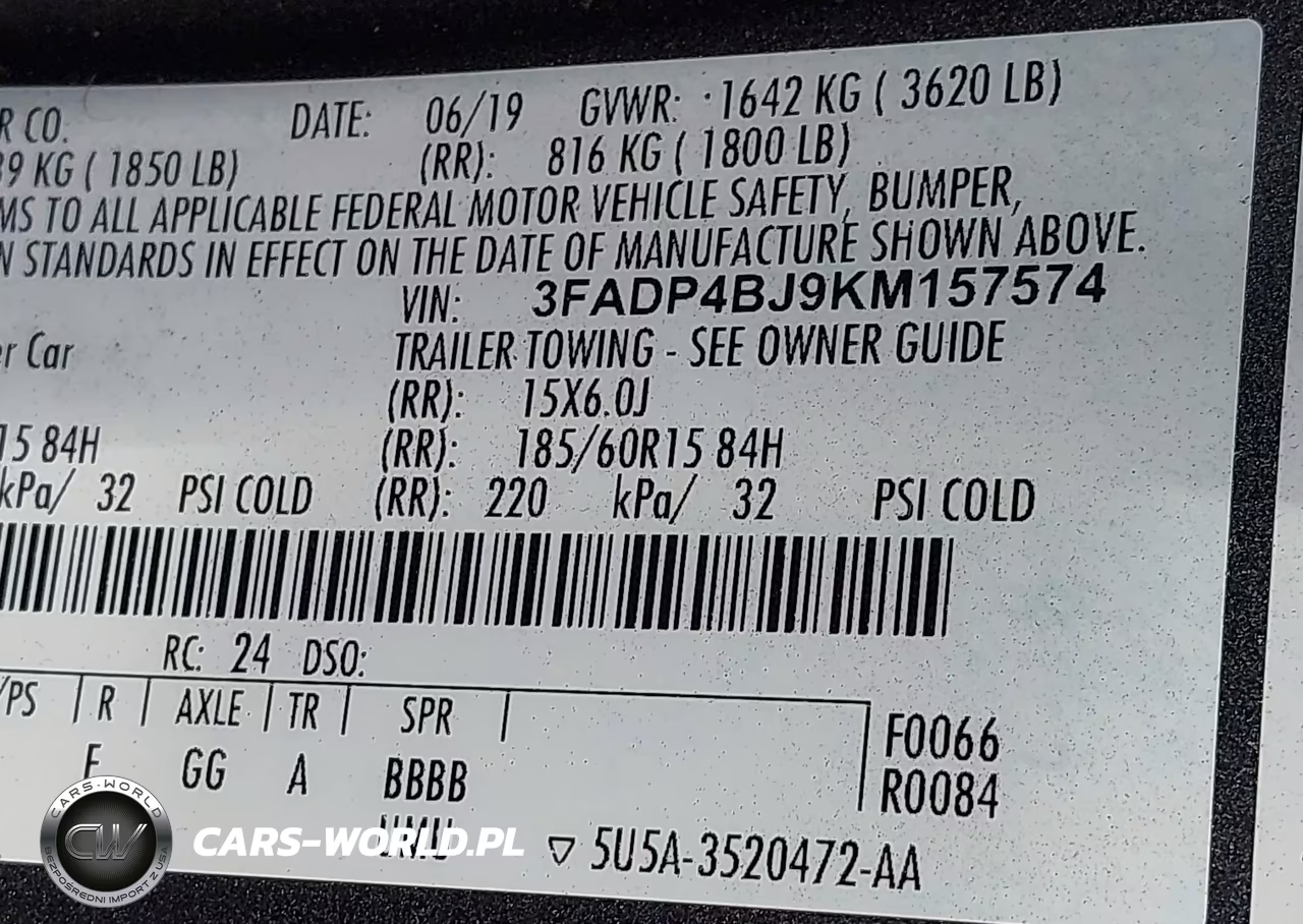 2019 Ford Fiesta Se VIN:3FADP4BJ9KM157574 - 9