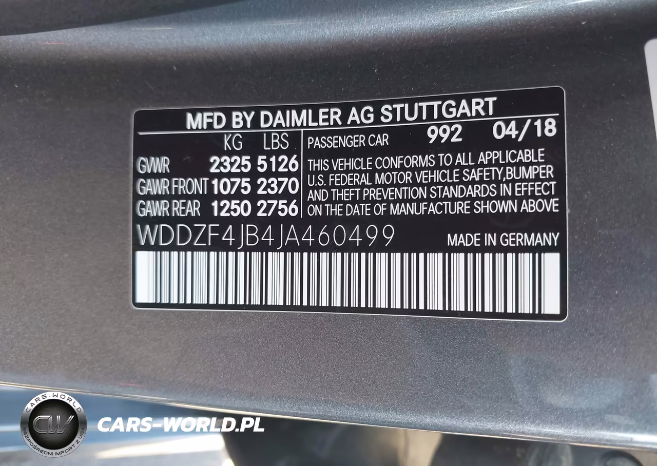 2018 Mercedes-Benz E 300 VIN:WDDZF4JB4JA460499 - 9