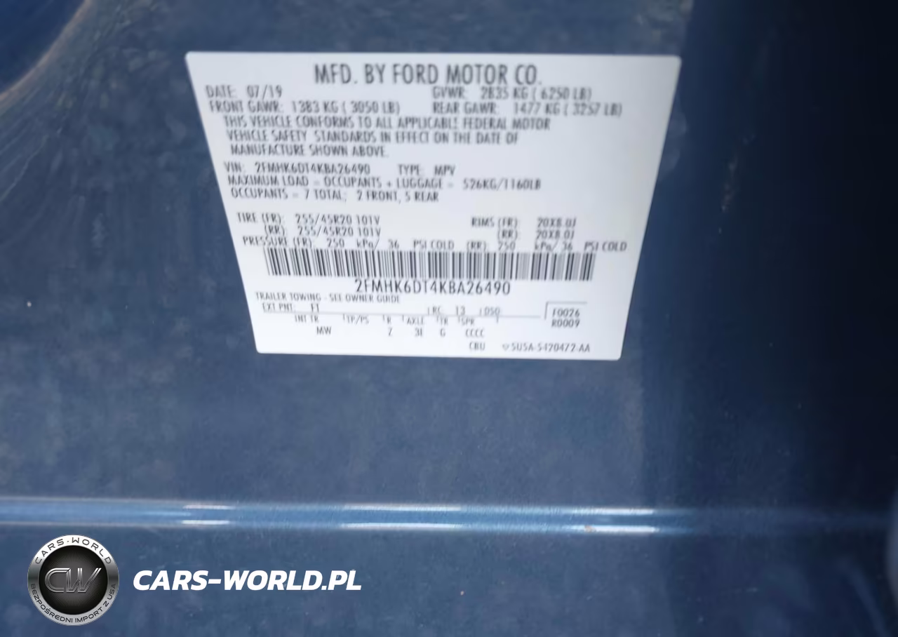 2019 Ford Flex Limited VIN:2FMHK6DT4KBA26490 - 9