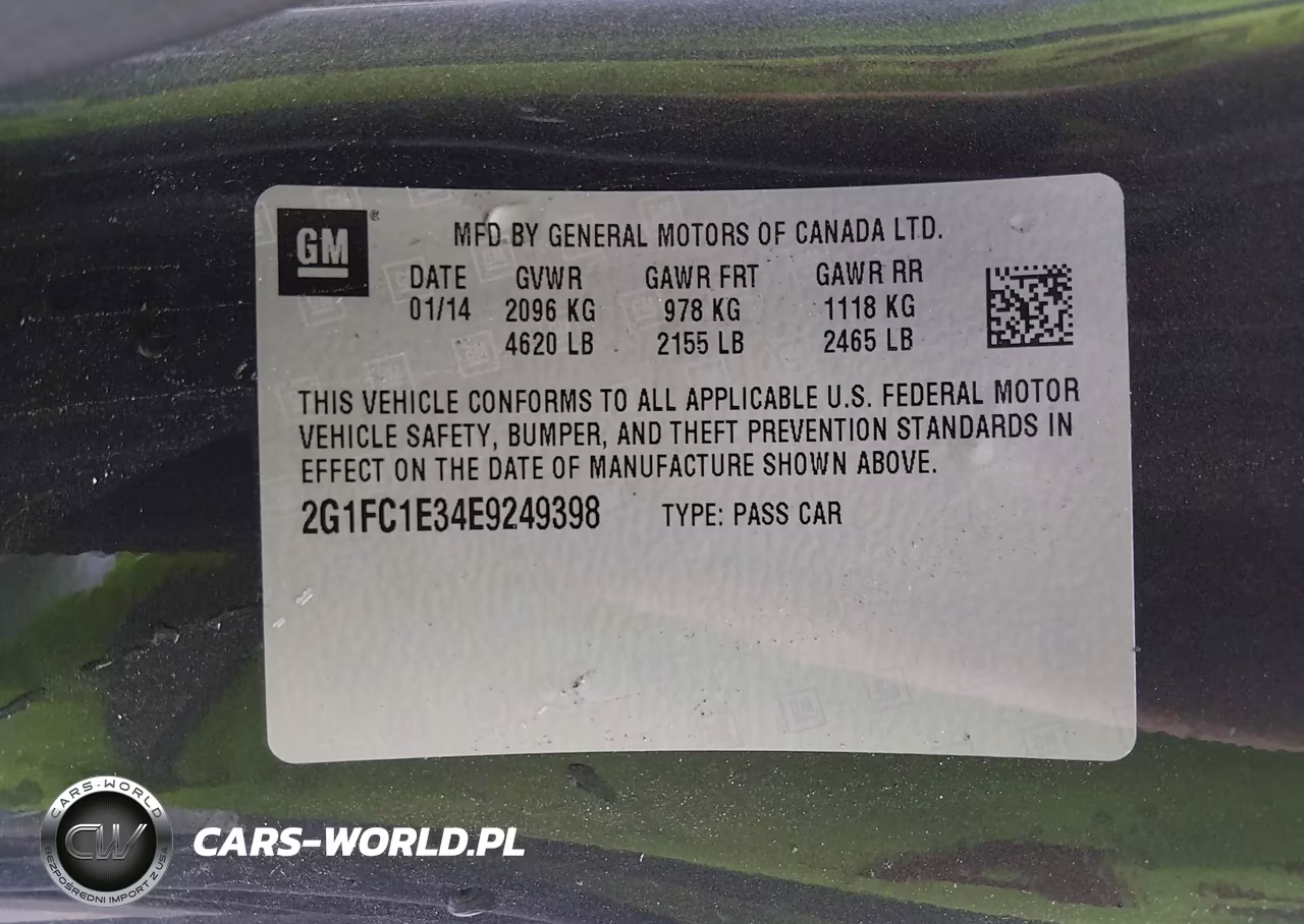 2014 Chevrolet Camaro 2Lt VIN:2G1FC1E34E9249398 - 9