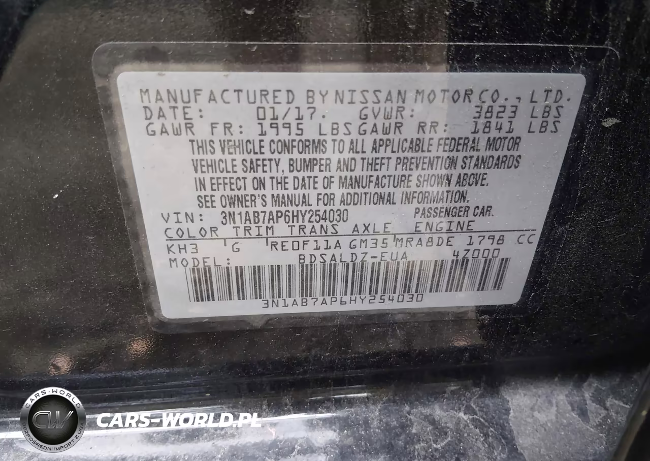 2017 Nissan Sentra Sv VIN:3N1AB7AP6HY254030 - 9