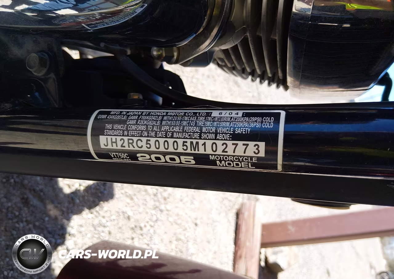 2005 Honda Vt750 C VIN:JH2RC50005M102773 - 10