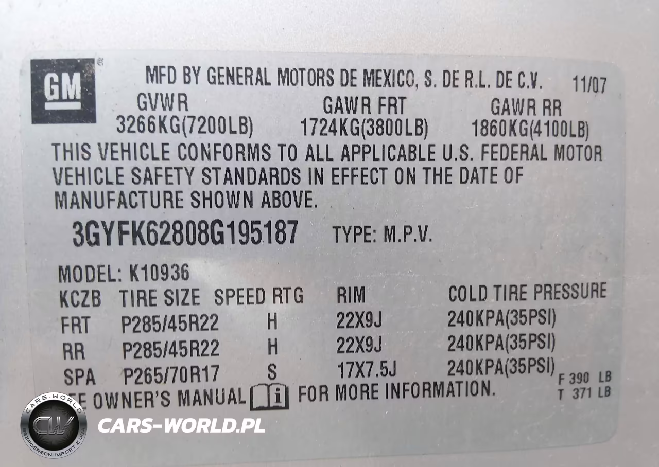 2008 Cadillac Escalade Ext Standard VIN:3GYFK62808G195187 - 9