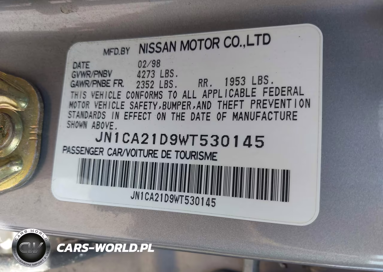 1998 Nissan Maxima Gle-Gxe-Se VIN:JN1CA21D9WT530145 - 9