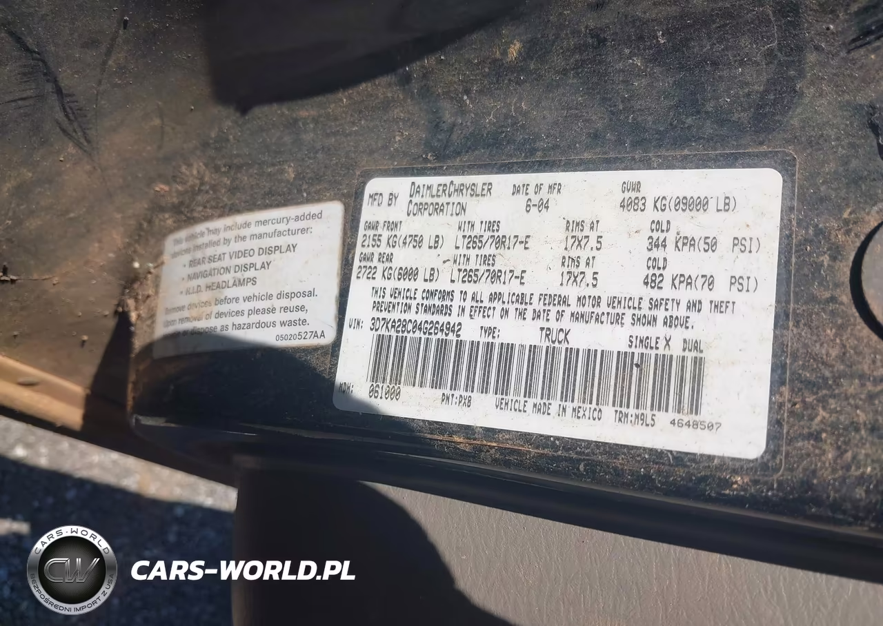 2004 Dodge Ram 2500 Slt-Laramie VIN:3D7KA28C04G264942 - 9