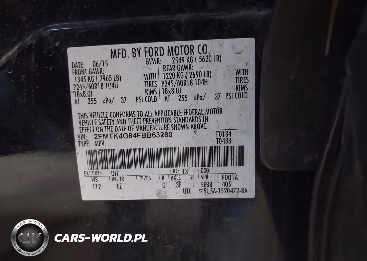 2015 Ford Edge Se VIN:2FMTK4G84FBB63280 - 9