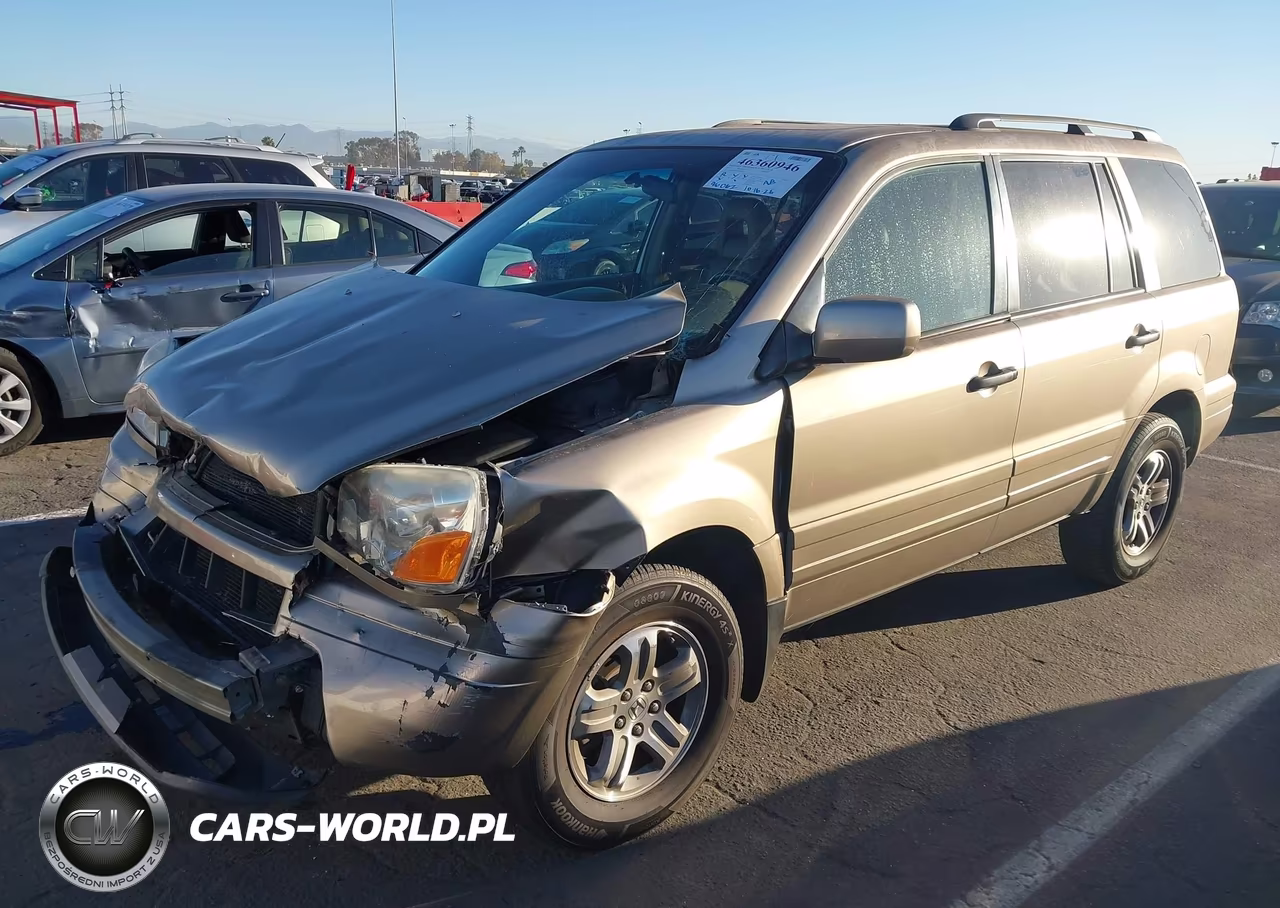 2005 Honda Pilot Ex-L VIN:2HKYF18515H573846 - 2