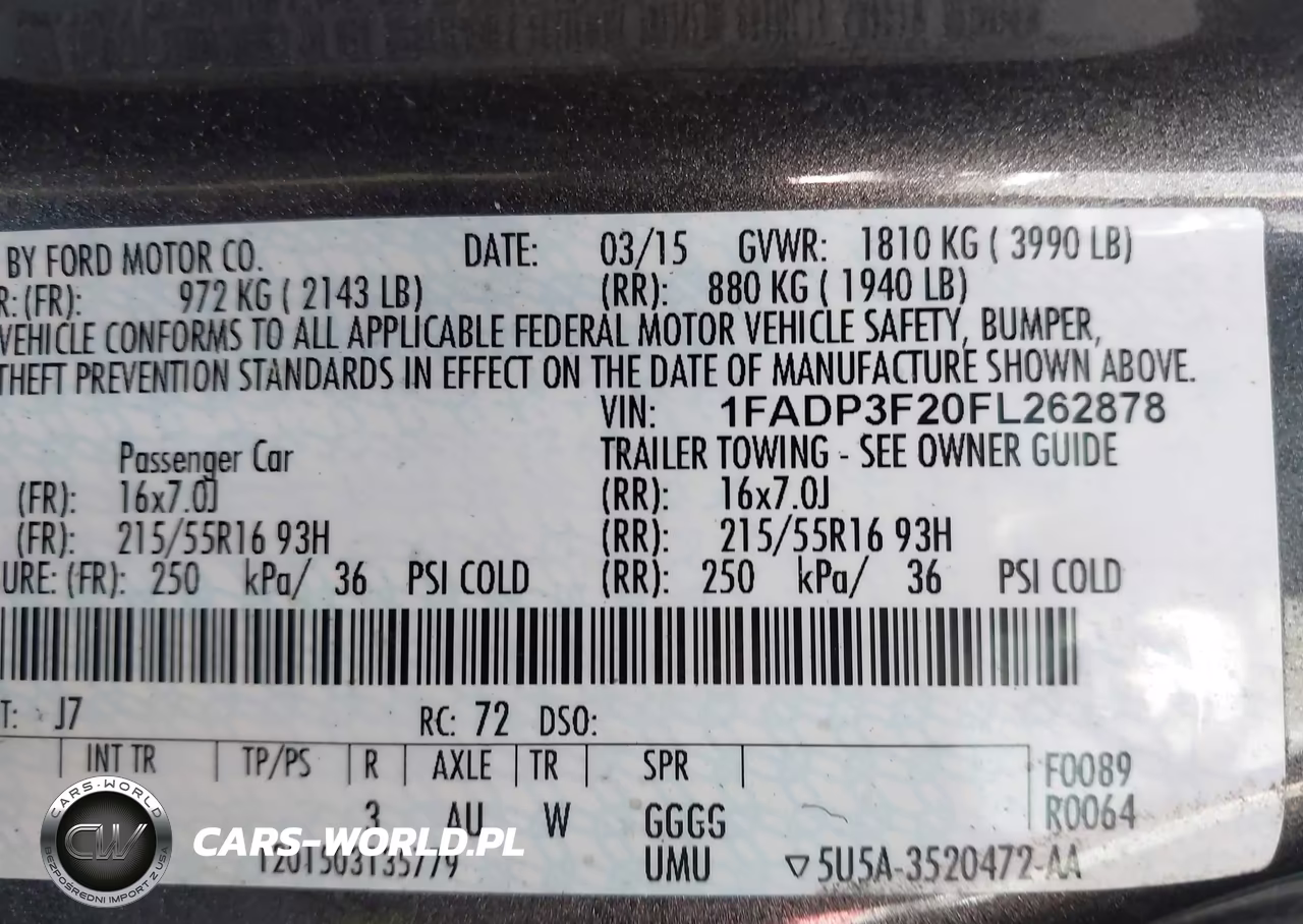 2015 Ford Focus Se VIN:1FADP3F20FL262878 - 14