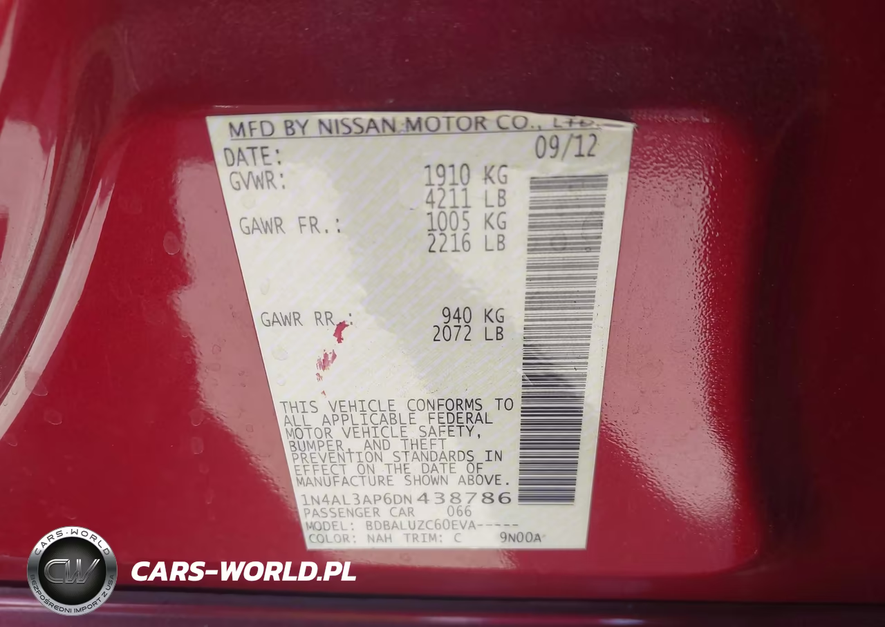 2013 Nissan Altima 2.5 Sv VIN:1N4AL3AP6DN438786 - 9