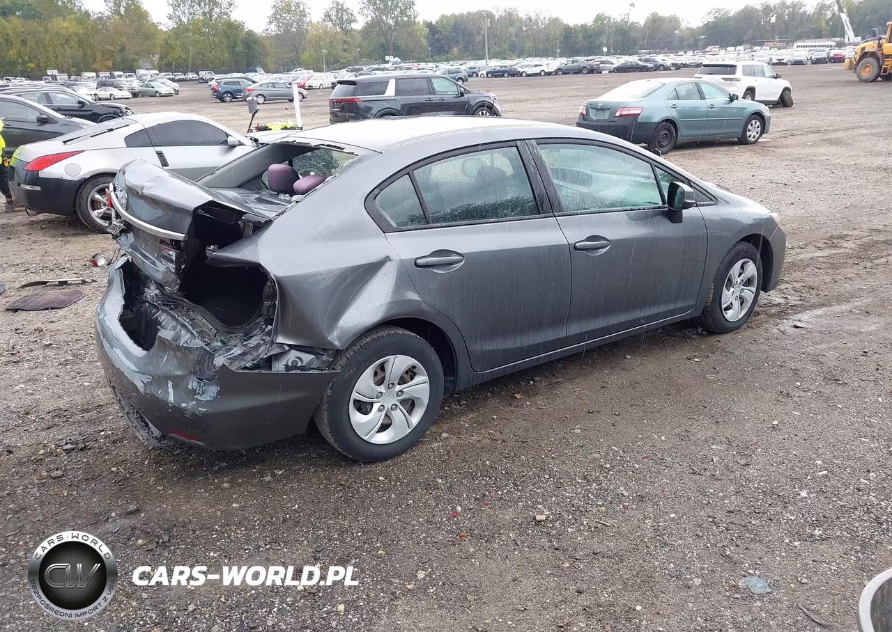 2013 Honda Civic Lx VIN:19XFB2F50DE217998 - 4