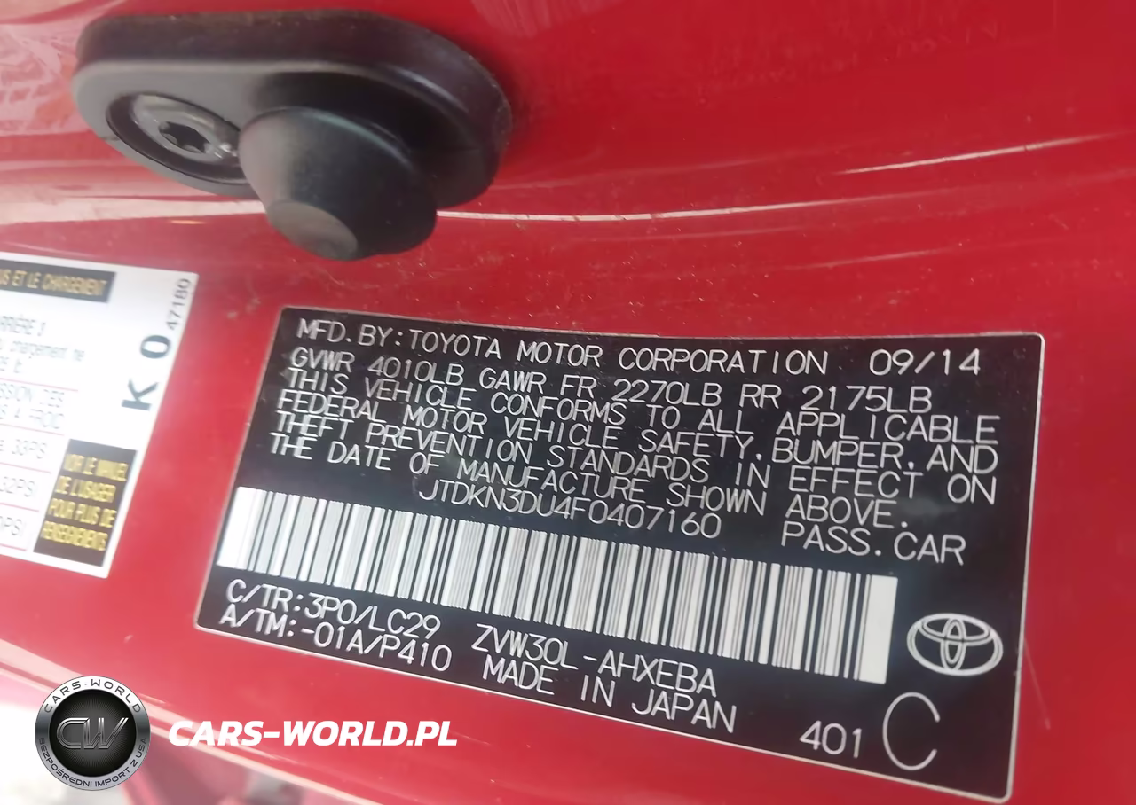 2015 Toyota Prius Persona Series Special Edition VIN:JTDKN3DU4F0407160 - 9