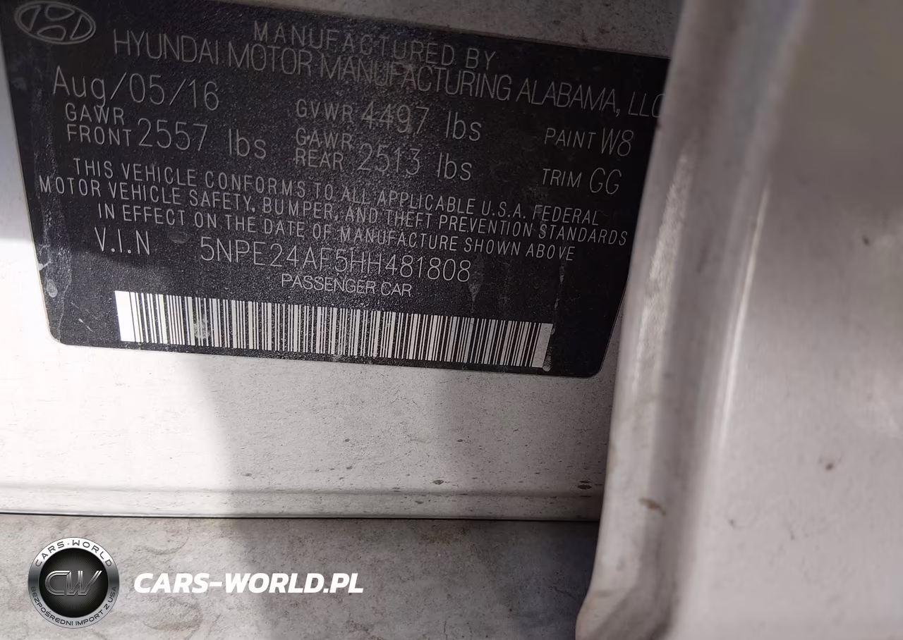 2017 Hyundai Sonata Se VIN:5NPE24AF5HH481808 - 9