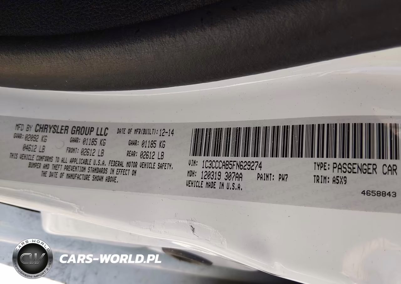 2015 Chrysler 200 Limited VIN:1C3CCCAB5FN629274 - 9