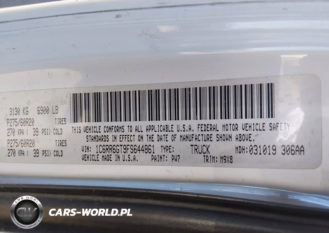 2015 Ram 1500 Big Horn VIN:1C6RR6GT9FS644861 - 9