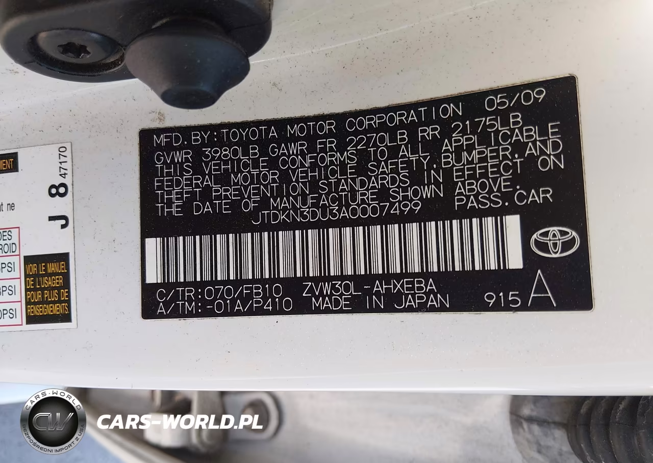 2010 Toyota Prius Iii VIN:JTDKN3DU3A0007499 - 9