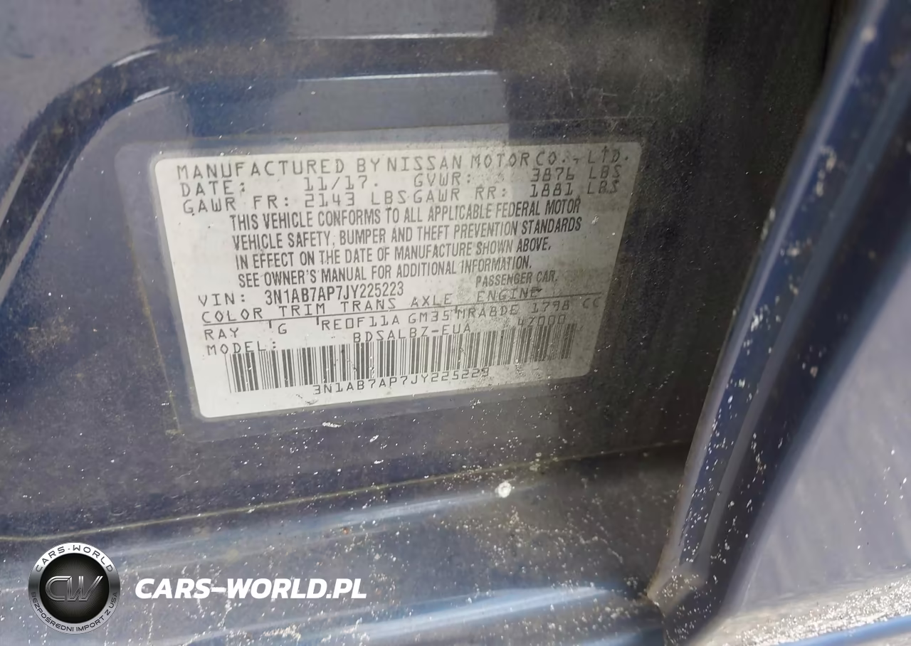 2018 Nissan Sentra S VIN:3N1AB7AP7JY225223 - 9
