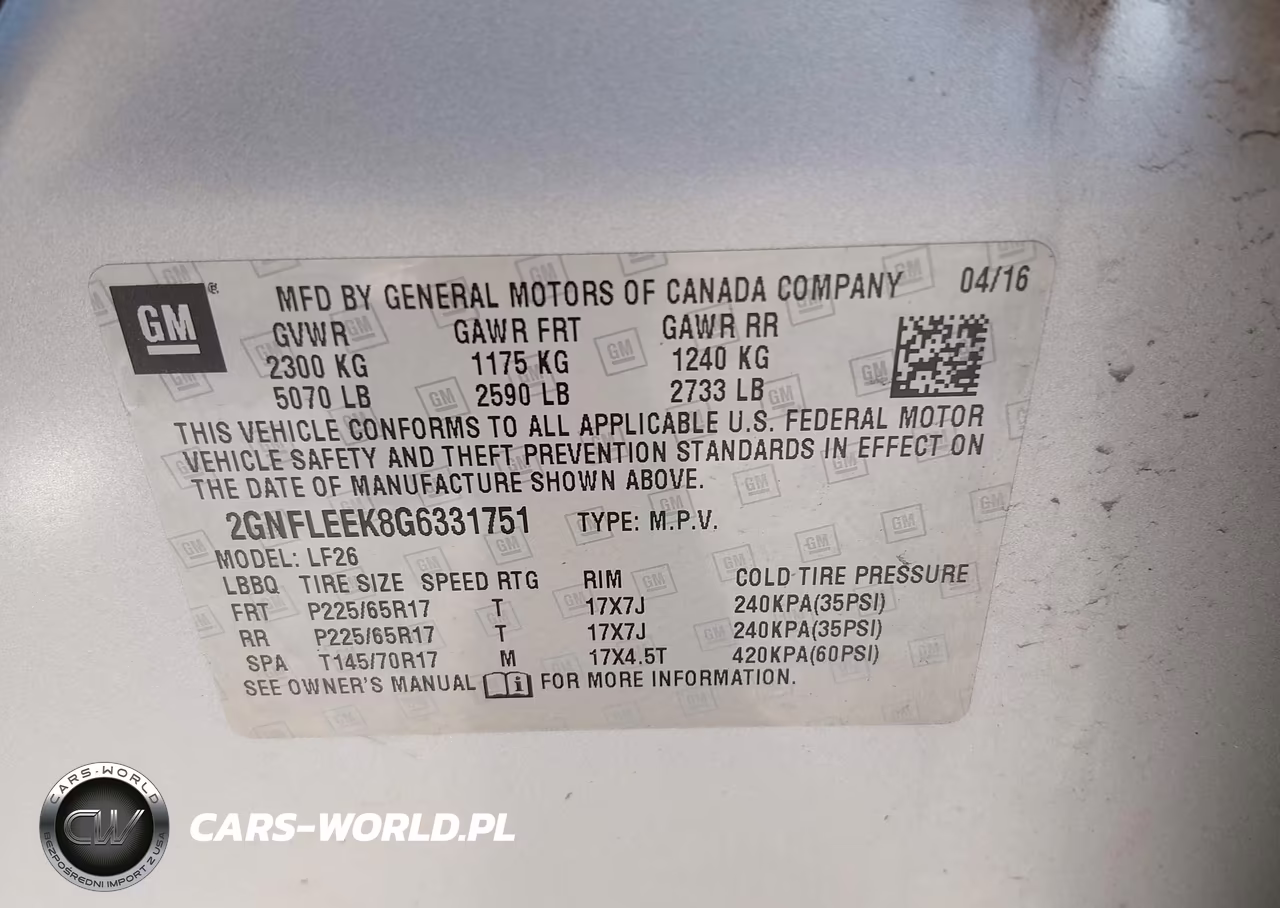 2016 Chevrolet Equinox Ls VIN:2GNFLEEK8G6331751 - 9
