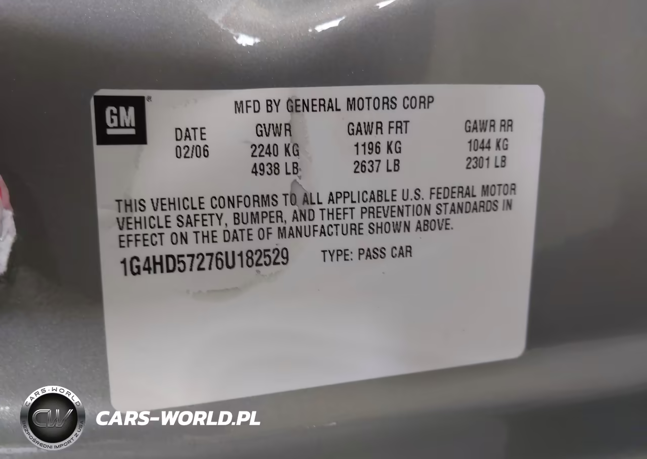 2006 Buick Lucerne Cxl VIN:1G4HD57276U182529 - 9